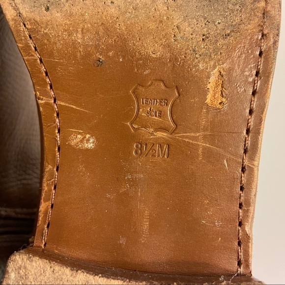 Tory Burch Brown Leather Studded Riding Boots 8.5 - Picture 14 of 15